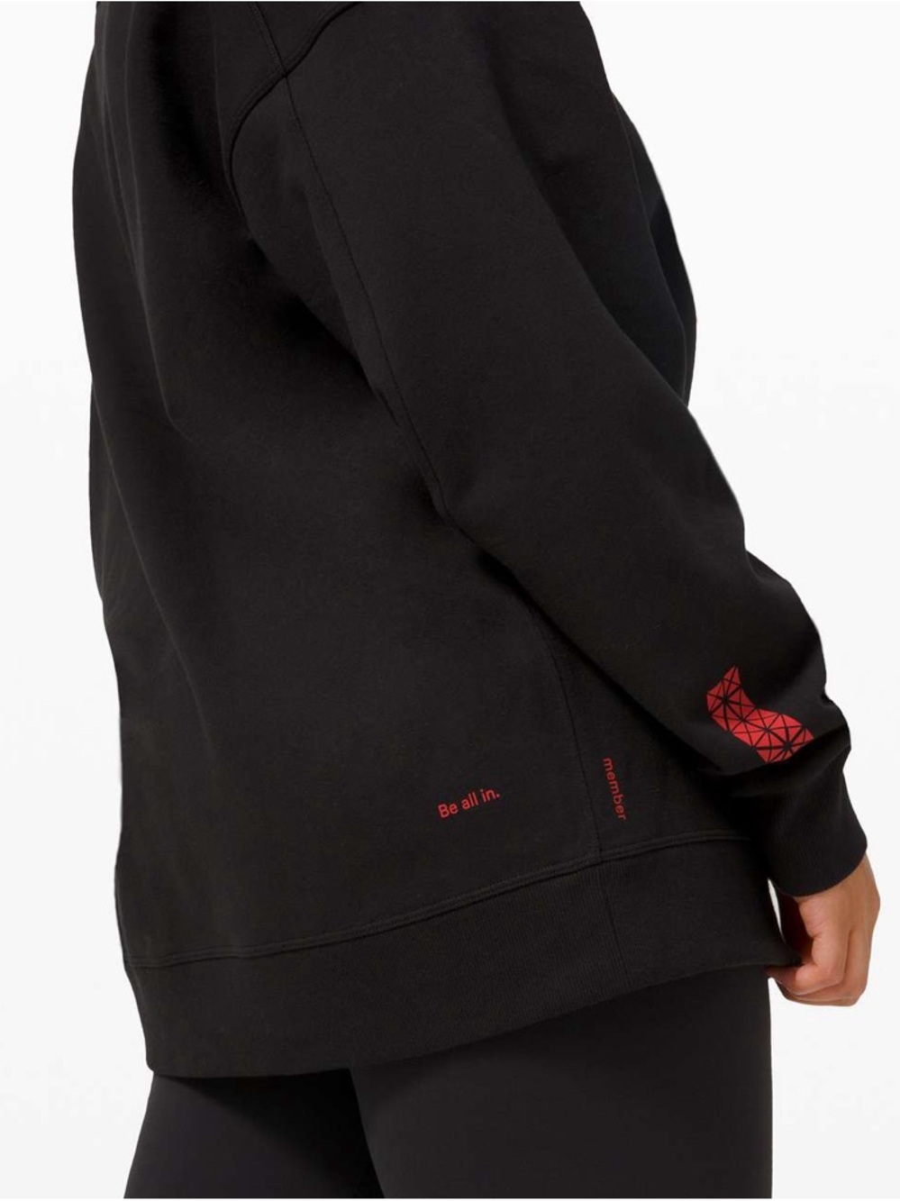 lululemon athletica Unisex Member Crewneck Sweatshirt - Black